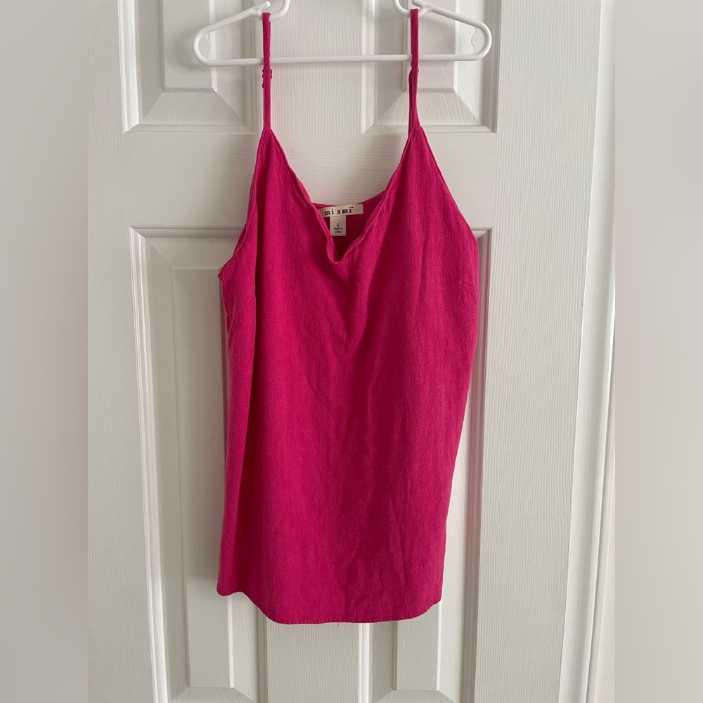 Pink Scalloped Tank